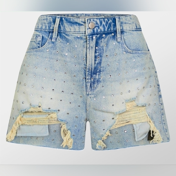 NWT Good American Bombshell Denim Shorts